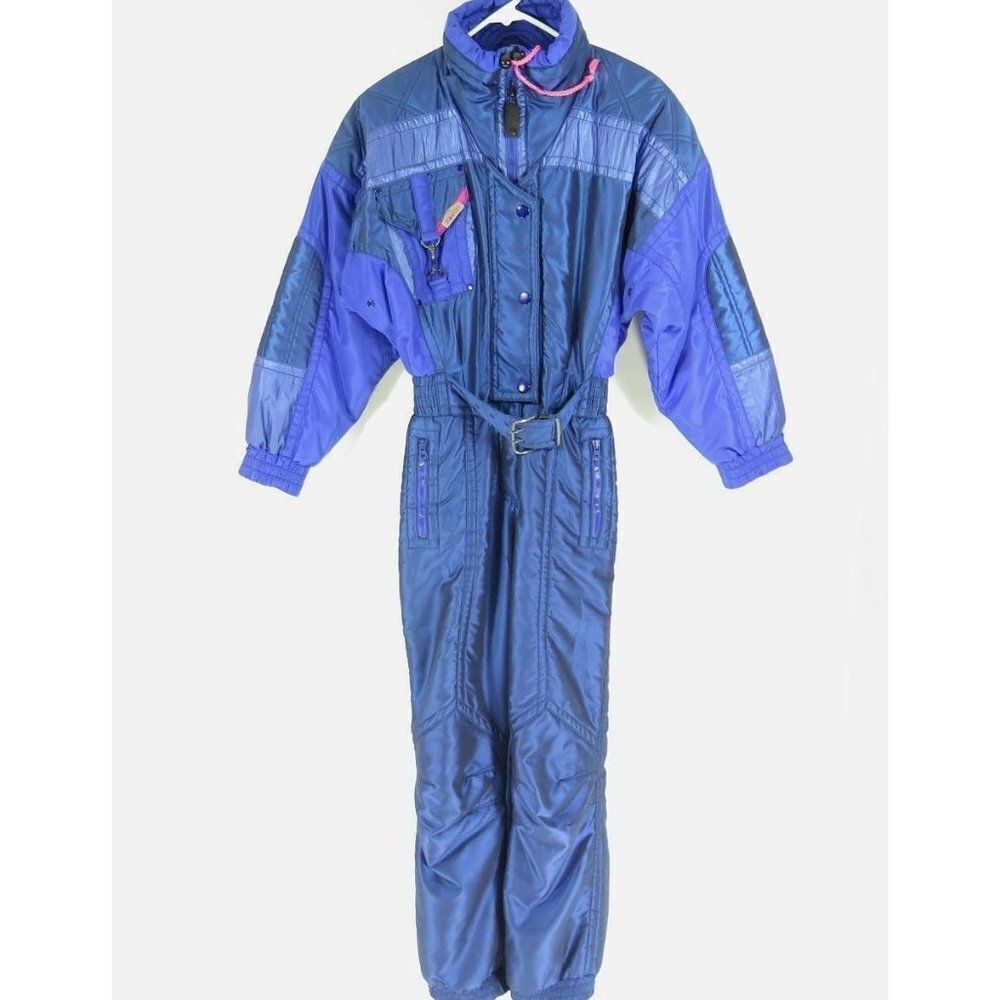 Vintage 80s Kaelin Solar Snow Ski Suit 4 Purple